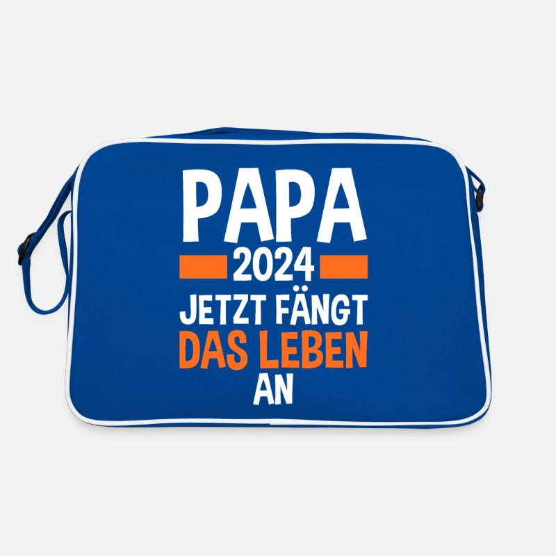 Werdender Papa 2028 Retro Tasche