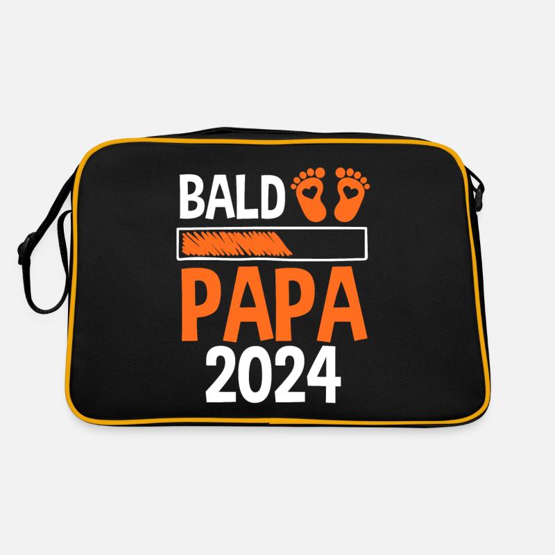 Werdender Papa 2029 Retro Tasche