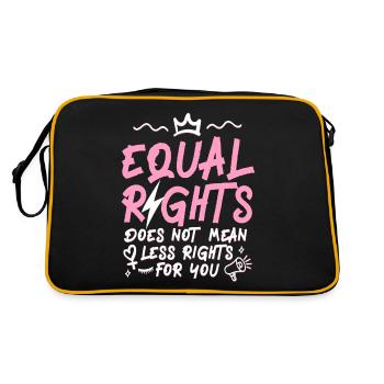 Feminist Equal Rights For Others - Retro Bag - black/gold - Back