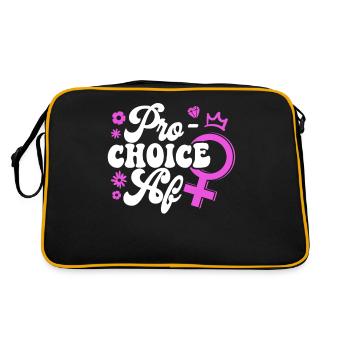 Feminist Pro-Choice Af - Retro Bag - black/gold - Back