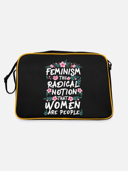 Feminist Feminism The Radical - Retro Bag - black/gold - Back