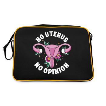 Féministe Pas d’utérus Pas d’opinion - Sac Retro - noir/or - Dos