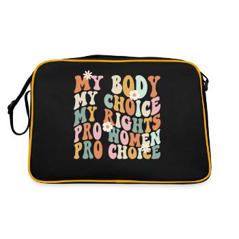 Feminist My Body My Choice My - Retro Bag - black/gold - Back
