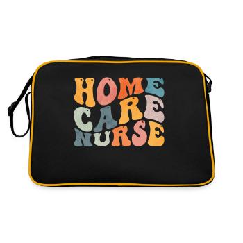 Groovy Home Care Nurse Home Sick - Retro Bag - black/gold - Back
