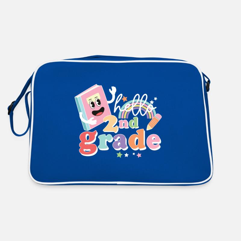 Second Grade Rainbow Girls Boys Teacher Team 2nd Retro Bag