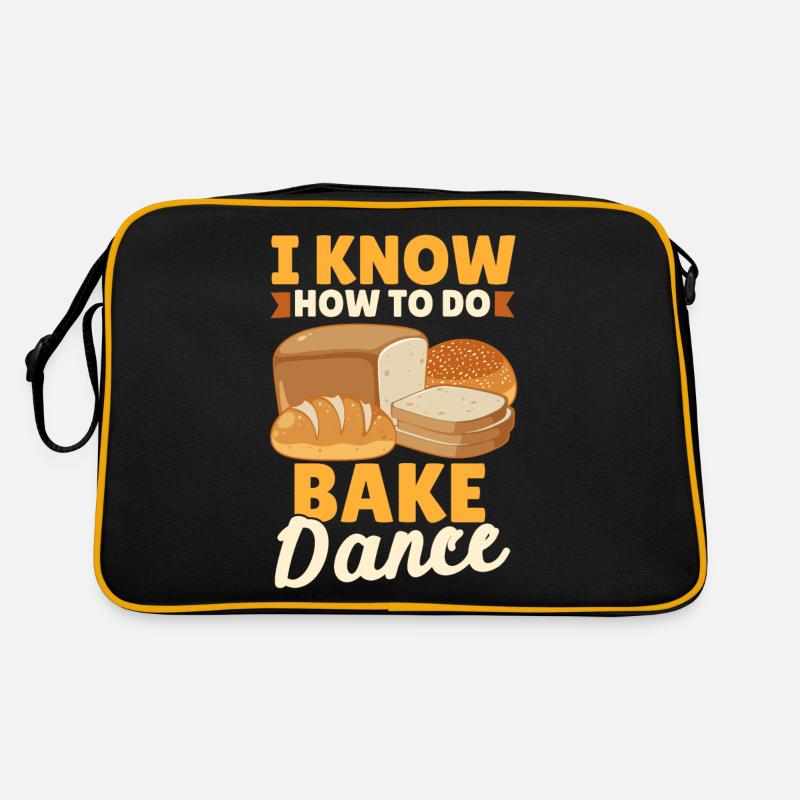 Funny bread baking baker Retro Bag