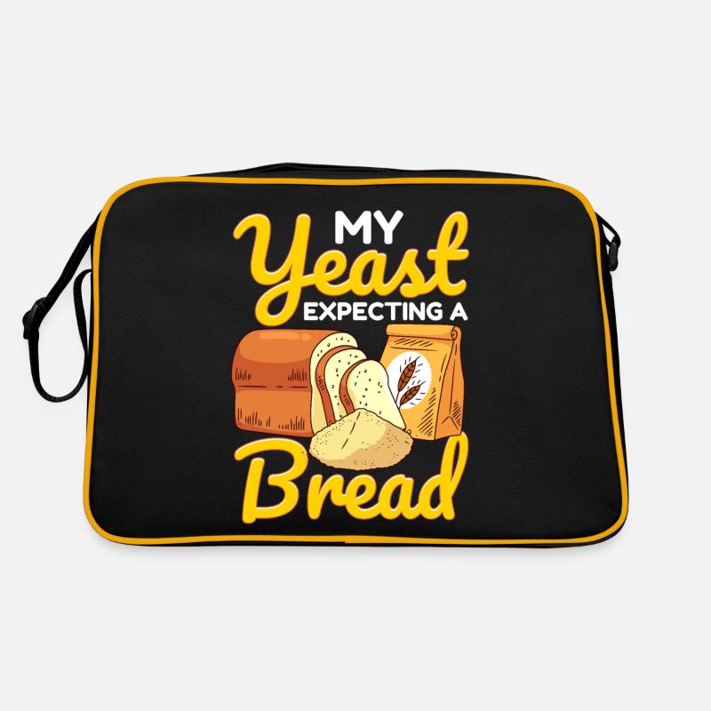 Funny bread baking baker Retro Bag