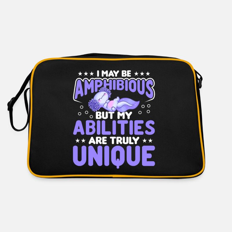 Axolotl Amphibians Salamanders cute axolotl Retro Bag