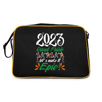 the last day of 2023 is 123123 - Retro Bag - black/gold - Back