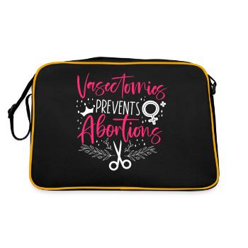 La vasectomie féministe empêche - Sac Retro - noir/or - Dos