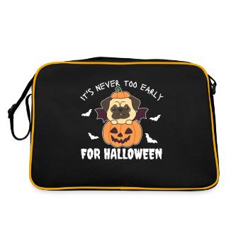 Carlin il n’est jamais trop tôt pour la citrouille d’Halloween - Sac Retro - noir/or - Dos