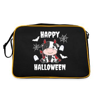 Costume de diable heureux d’Halloween de vache - Sac Retro - noir/or - Dos