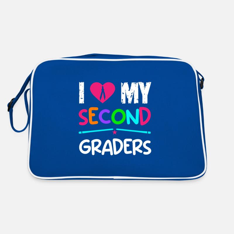 Second Grade Rainbow Girls Boys Teacher Team 2nd Retro Bag