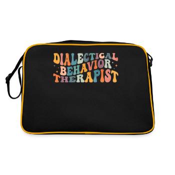 Groovy Dialectical Behavioral Therapy (DBT) - Retro Bag - black/gold - Back