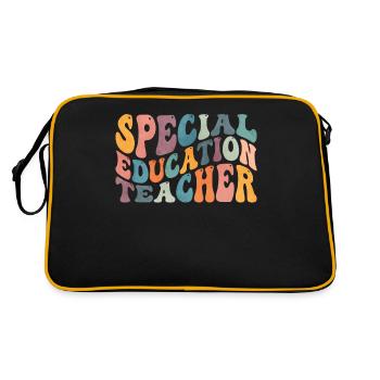 Groovy Enseignant en éducation spécialisée SPED - Sac Retro - noir/or - Dos