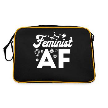 Féministe Féministe Af - Sac Retro - noir/or - Dos