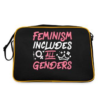 Feminist Feminism Includes All - Retro Bag - black/gold - Back