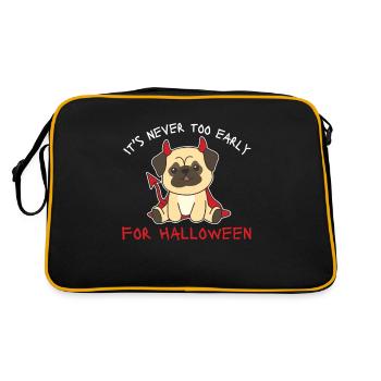 Carlin, il n’est jamais trop tôt pour les diables d’Halloween - Sac Retro - noir/or - Dos