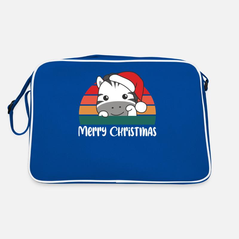 Joyeux Noël Retro Zebra Christmas Sac Retro