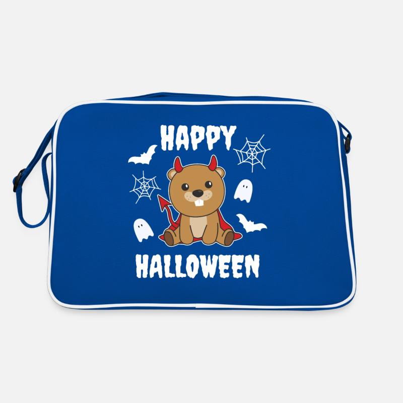 Beaver Happy Halloween Devil Costume Retro Bag