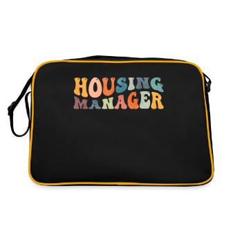Groovy Housing Manager House Project Manager - Retro Bag - black/gold - Back