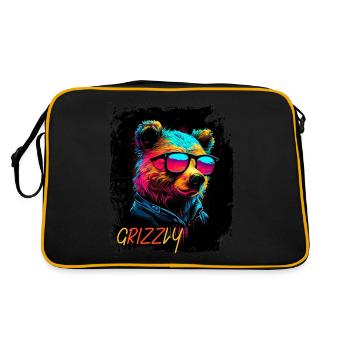 W RIZZ Ours - Sac Retro - noir/or - Dos