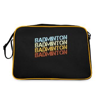 Badminton Rétro - Sac Retro - noir/or - Dos