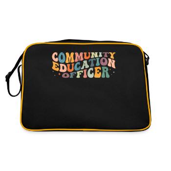 Services d’agent d’éducation communautaire Groovy - Sac Retro - noir/or - Dos
