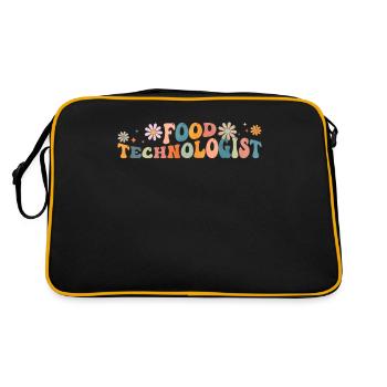 Groovy Food Technologist Technology - Retro Bag - black/gold - Back
