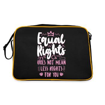 Feminist Equal Rights For Others - Retro Bag - black/gold - Back