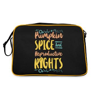 Épice de citrouille féministe - Sac Retro - noir/or - Dos