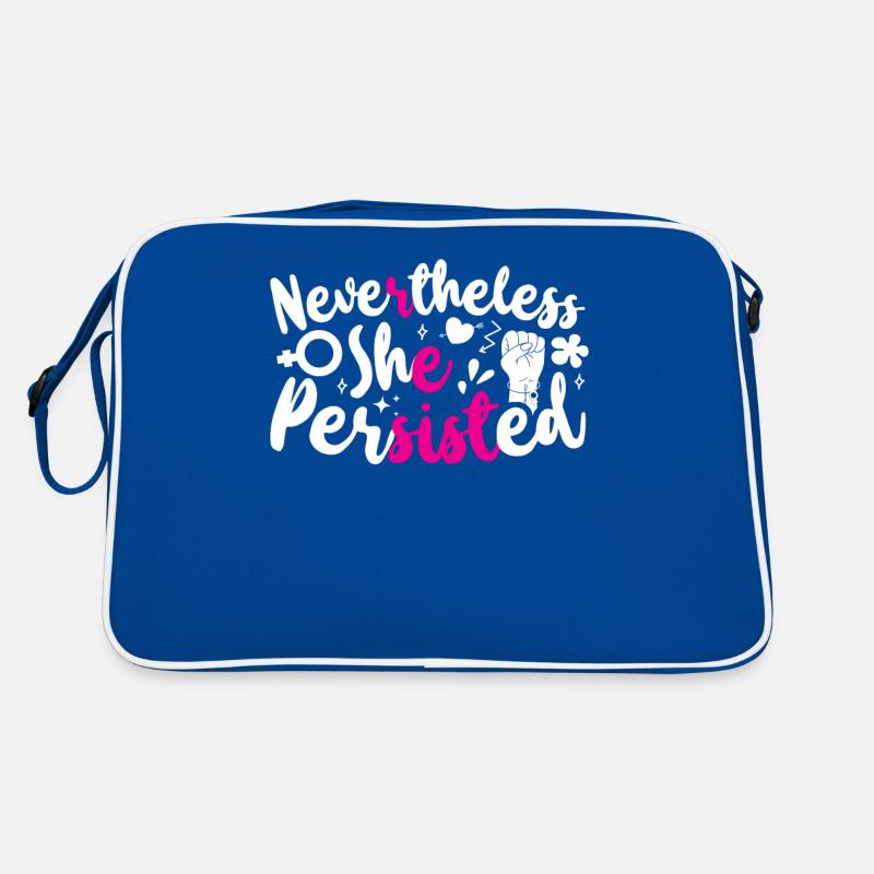 Feminist Nevertheless She Retro Tasche