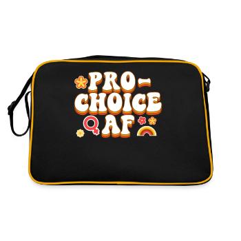 Feminist Pro-Choice Af - Retro Bag - black/gold - Back