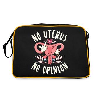 Féministe Pas d’utérus Pas d’opinion - Sac Retro - noir/or - Dos