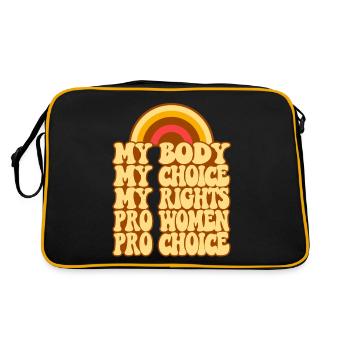 Feminist My Body My Choice My - Retro Bag - black/gold - Back