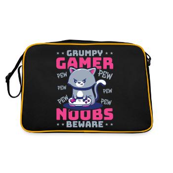 Jeux, Jeux d’argent, Jeux vidéo, Gamer - Sac Retro - noir/or - Dos