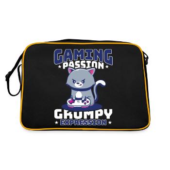 Jeux, Jeux d’argent, Jeux vidéo, Gamer - Sac Retro - noir/or - Dos