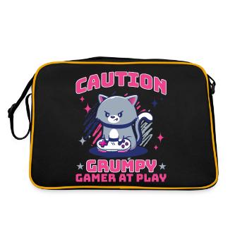 Jeux, Jeux d’argent, Jeux vidéo, Gamer - Sac Retro - noir/or - Dos