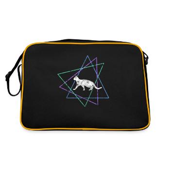 Chat - Sac Retro - noir/or - Dos