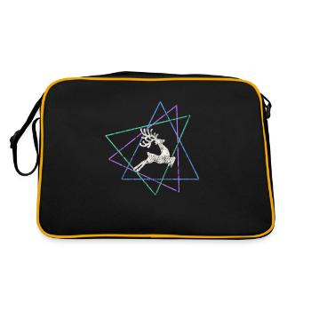 Elk - Retro Bag - black/gold - Back