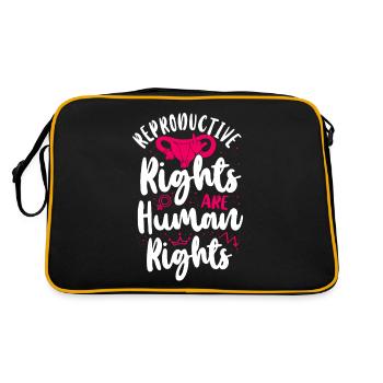 Feminist Reproductive Rights Are - Retro Bag - black/gold - Back