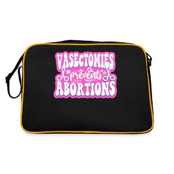La vasectomie féministe empêche - Sac Retro - noir/or - Dos