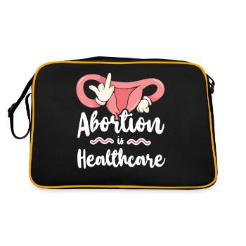 Feminist Abortion Is Healthcare - Retro Bag - black/gold - Back
