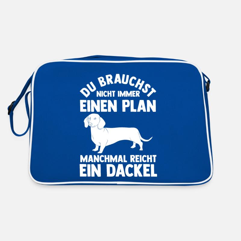 Hund Dackel Retro Tasche