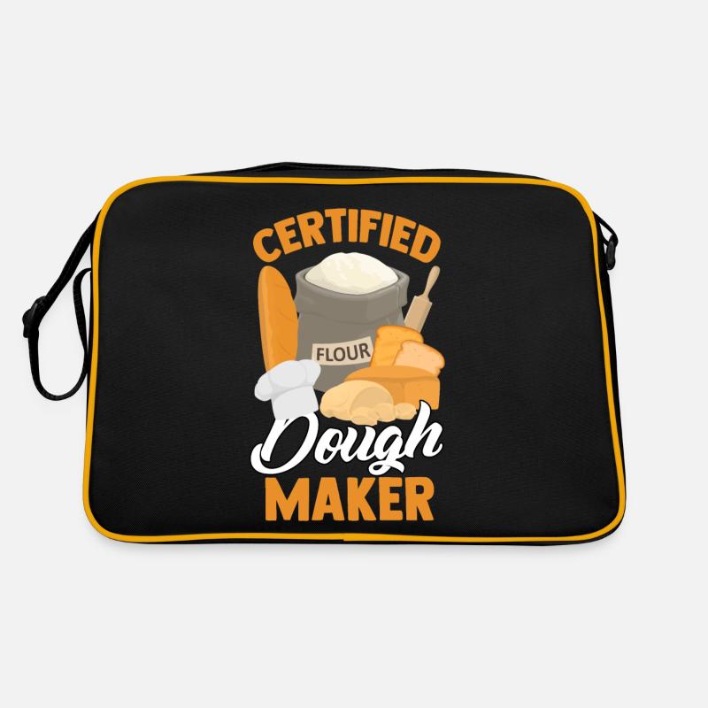 Funny Bread Baking Baker Flour Retro Bag