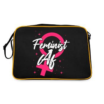 Féministe Féministe Af - Sac Retro - noir/or - Dos