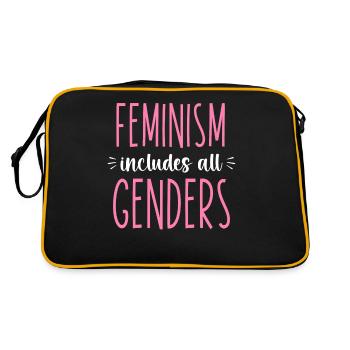 Feminist Feminism Includes All - Retro Bag - black/gold - Back