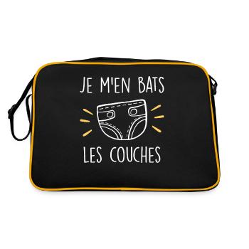 Je M'en Bats Les Couches - Sac Retro - noir/or - Dos