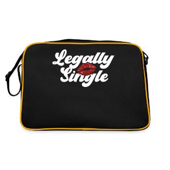 Happy Divorce Party Legally Single - Retro Bag - black/gold - Back