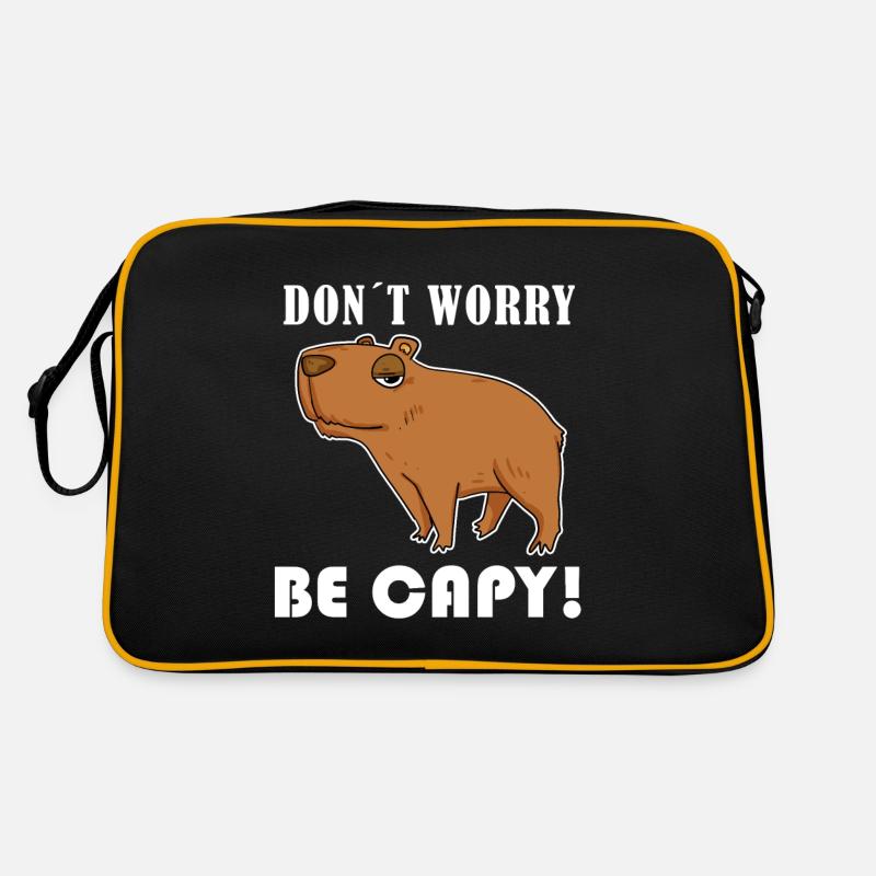 Capybara Animal Saying Retro Bag